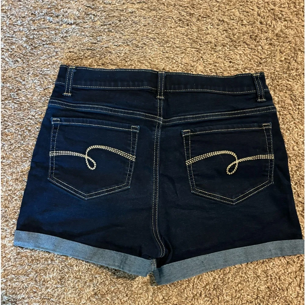 Girl’s Justice Dark Blue Denim Shorts Size 16P